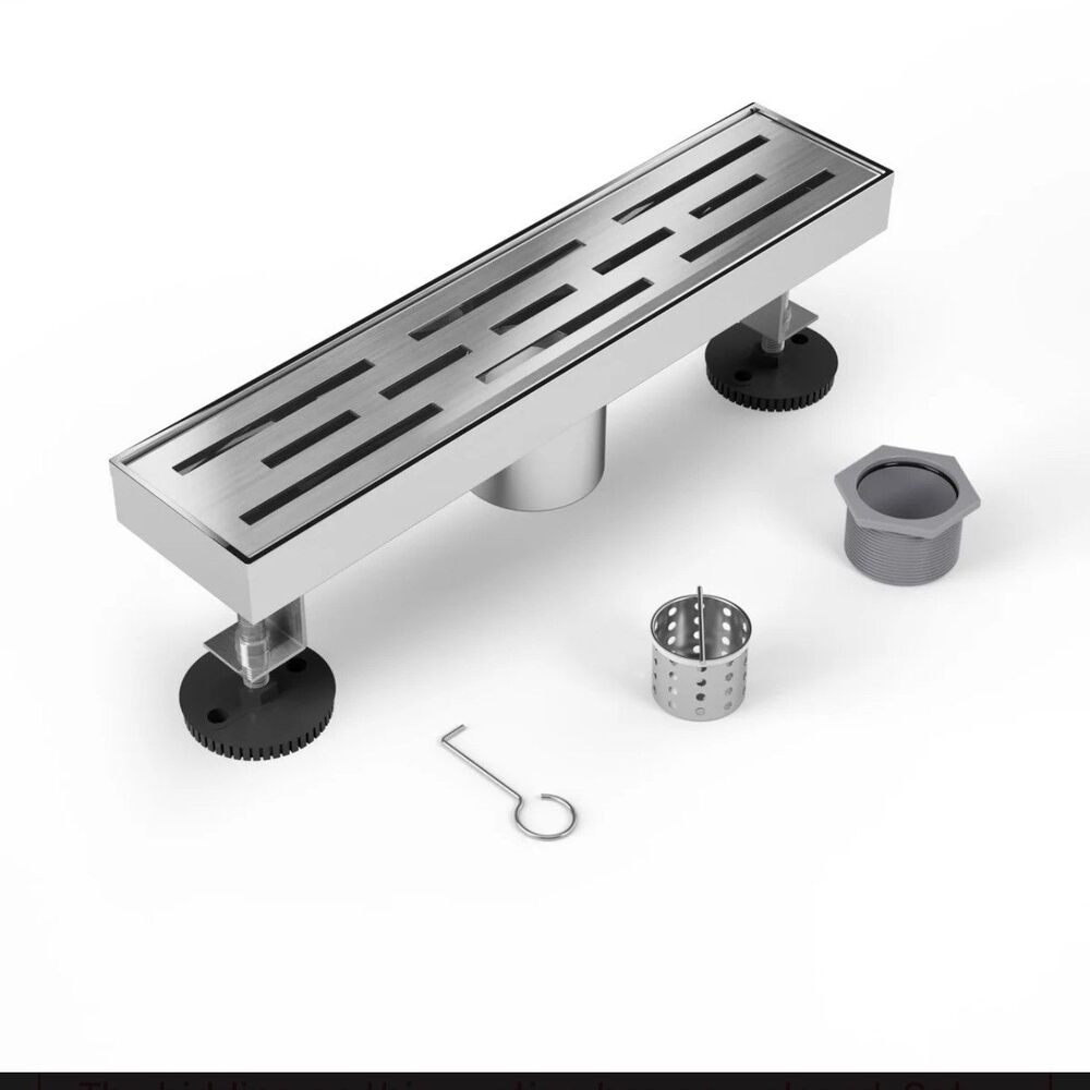Shower Drain Stainless Steel for Bathroom: Brushed Nickel Linear Shower 🇺🇸